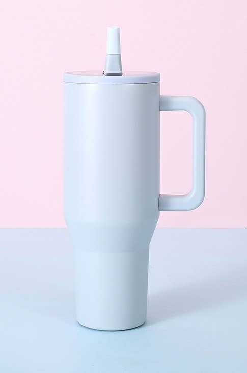 40oz SPILL FREE STAINLESS STEEL VACUUM TUMBLER